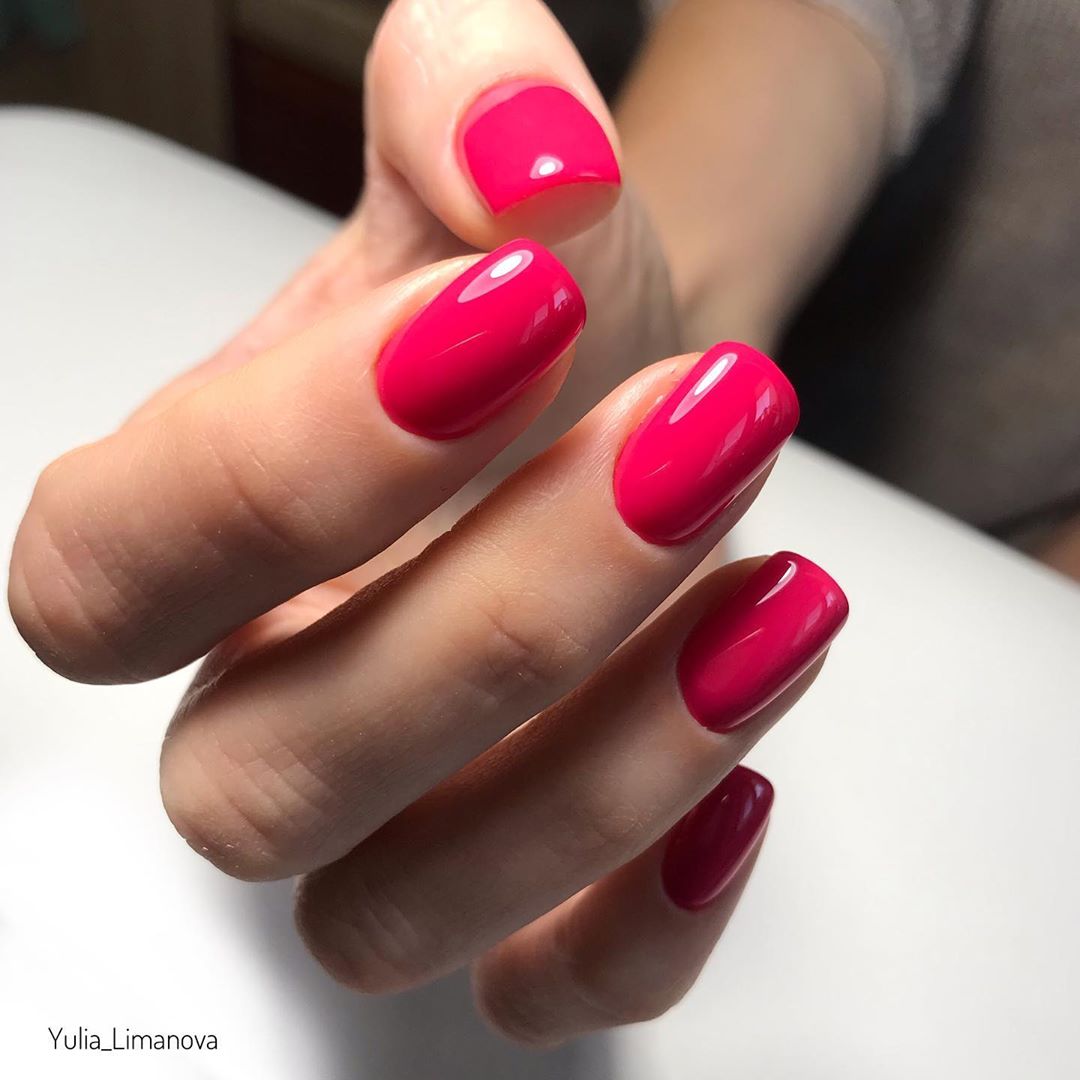 Kira Nails gel varnish No. 052 (light raspberry-red, enamel), 6 ml