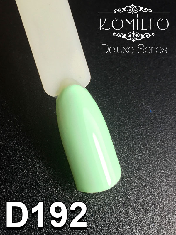 Gel varnish Komilfo Deluxe Series D192 (light, pastel green, enamel), 8 ml.