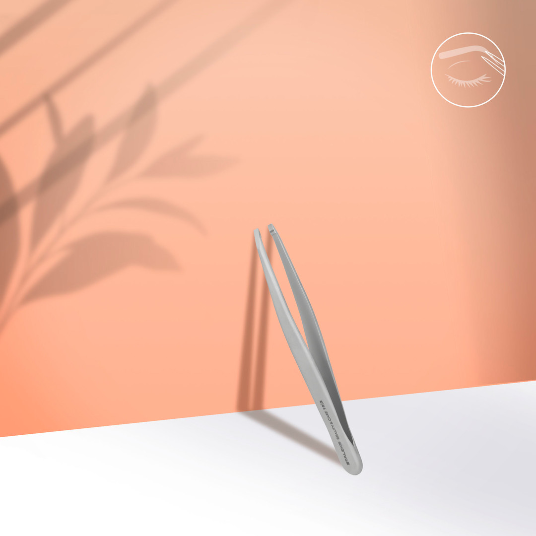 Staleks - BEAUTY & CARE 10 TYPE 2 eyebrow tweezers, narrow straight edges