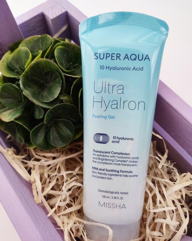 MISSHA Super Aqua Ultra Hyalron Peeling Gel - очищуючий пілинг для обличчя з гіалуроновою кислотою, 100 мл