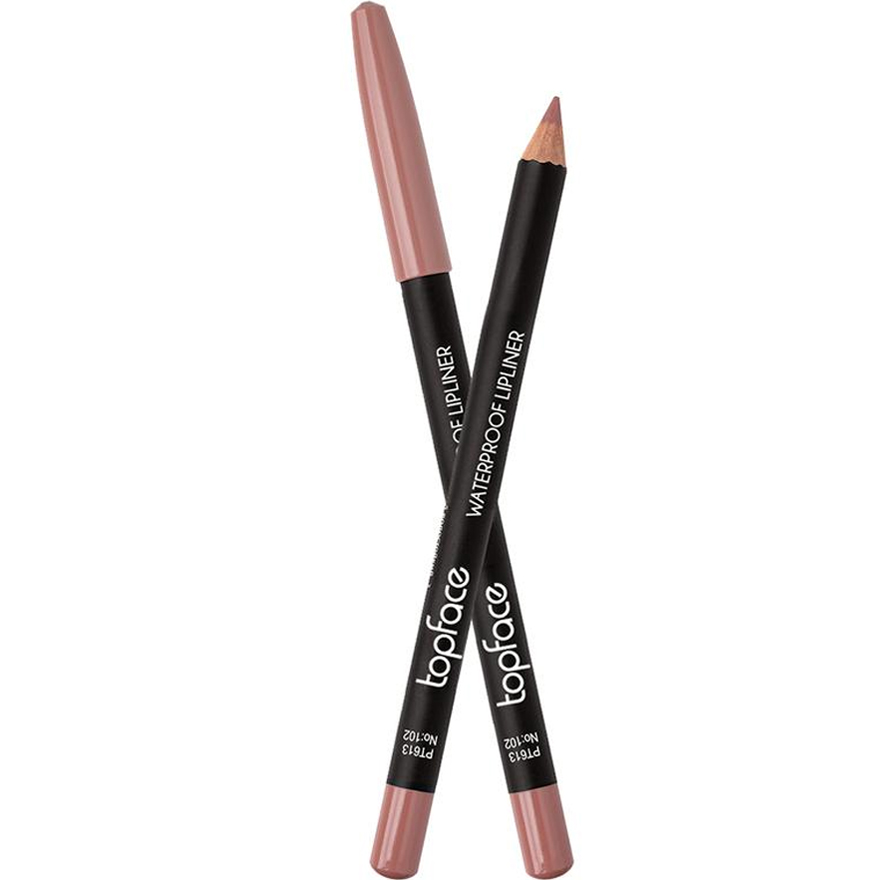 TopFace Олівець для губ водостійкий "Waterproof Lipliner" - 102, 1,14 г
