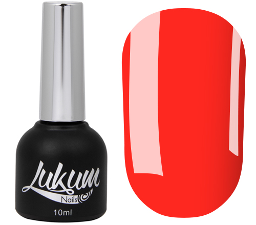 Гель-лак Lukum № 104 (ярко-морковный, неоновый), 10 мл