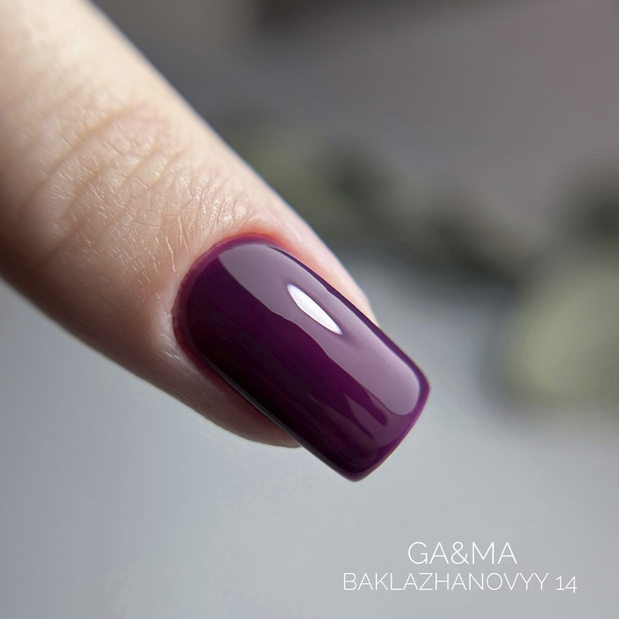 GA&MA Гель-лак Basic collection 014 baklazhanovyy, 10 мл GA&MA Гель-лак Basic collection 014 baklazhanovyy, 10 мл
