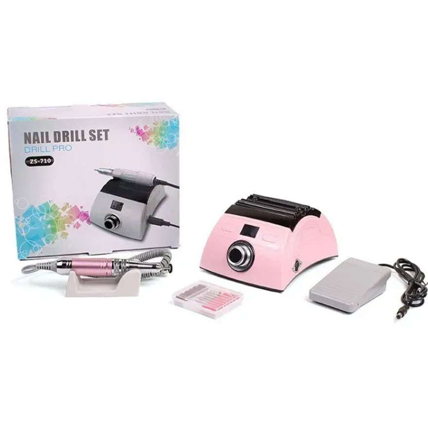 УЦІНКА пошкоджена коробка Nail Drill Машинка для манікюру та педикюру ZS-710 PRO 45000 об/хв 65 Вт, колір в асортименті (гарантія 1 місяць)