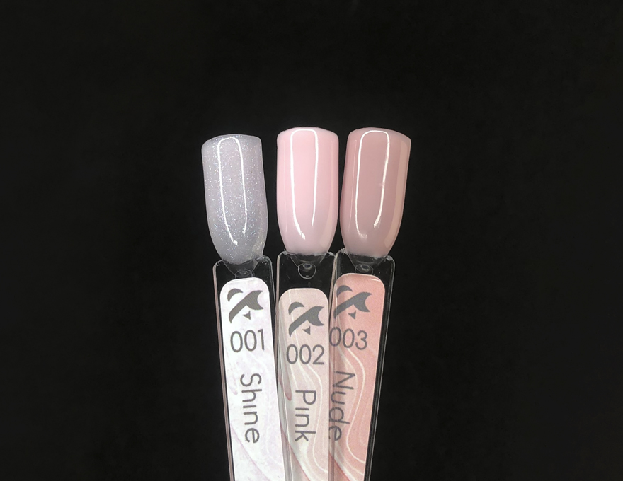 FOX Smart gel Shine - liquid gel for strengthening the nail plate (white translucent with glitter), 12 ml FOX Smart gel Shine - liquid gel for strengthening the nail plate (white translucent with glitter), 12 ml