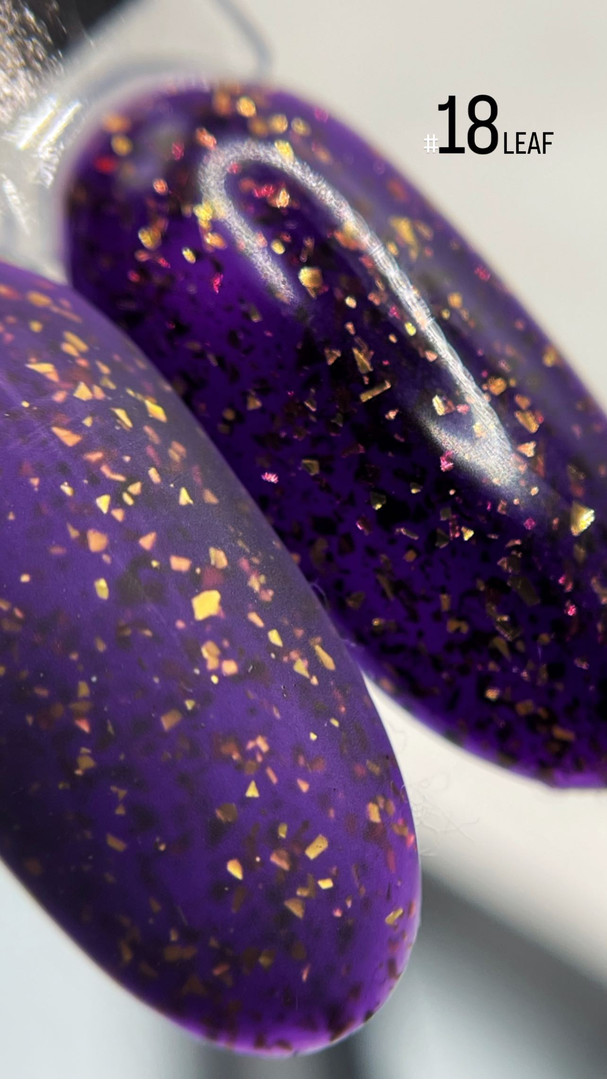 SAGA professional LEAF BASE 18, (purple with golden tint), 9 ml