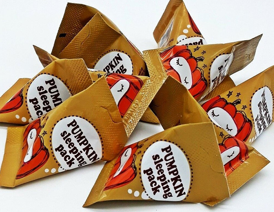 Too Cool For School Pumpkin Sleeping Pack - ночная маска для лица с экстрактом тыквы, 2 мл