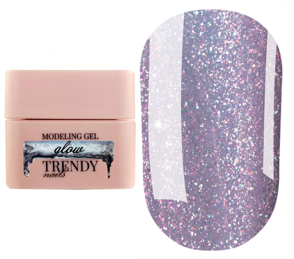 Trendy Nails Гель для ногтей Modeling Gel GLOW, 15 мл