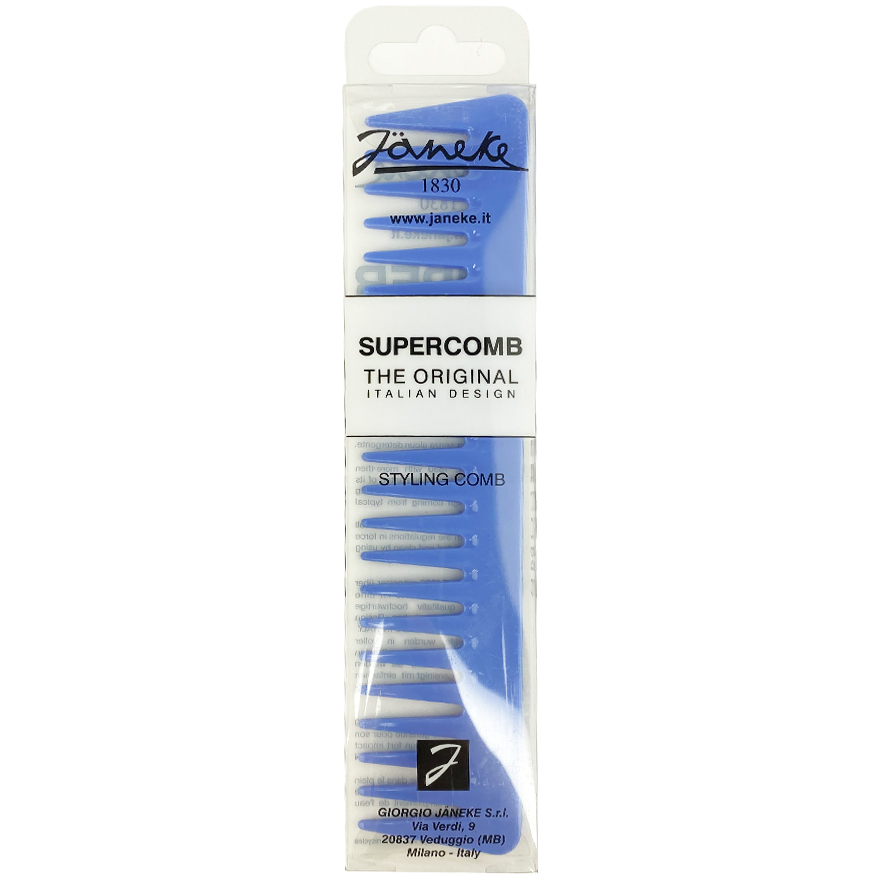 Janeke Supercomb Cornflower Hair Comb