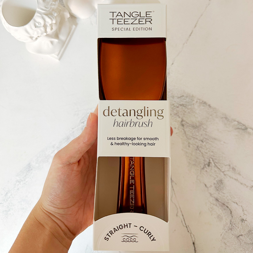 Tangle Teezer Hair Comb The Ultimate Detangler Chrome Chocolate Bronze
