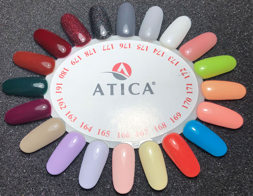 Atica XoXo GPM173 gel varnish (pale pink, micro-shine), 7.5 ml
