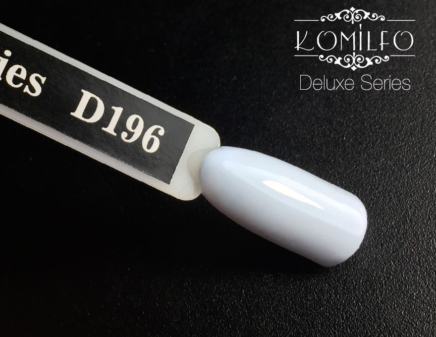Gel varnish Komilfo Deluxe Series D196 (pastel, light cornflower blue, enamel), 8 ml.