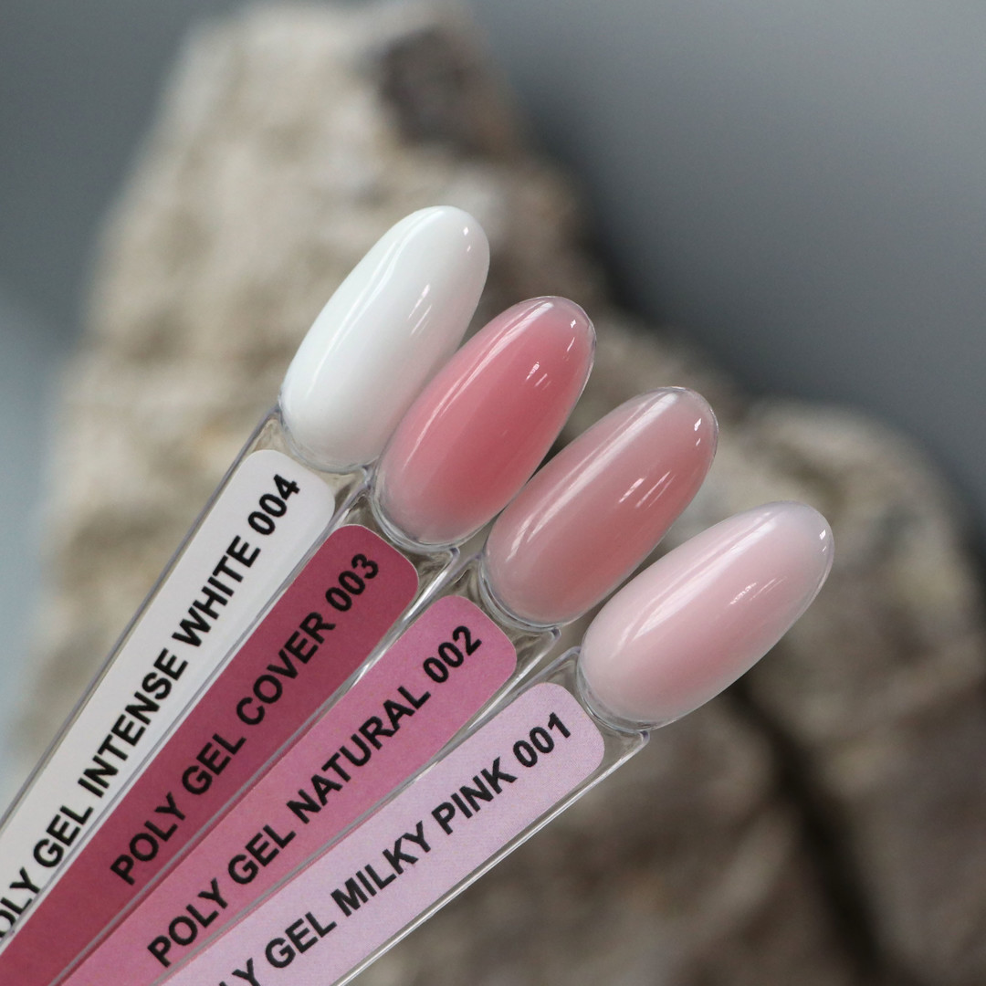 Komilfo PolyGel 004 Intense White (bright white, very dense, for a smile), 15 ml