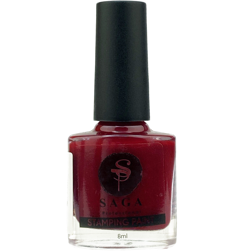SAGA professional stamping varnish 03 red, 8 ml