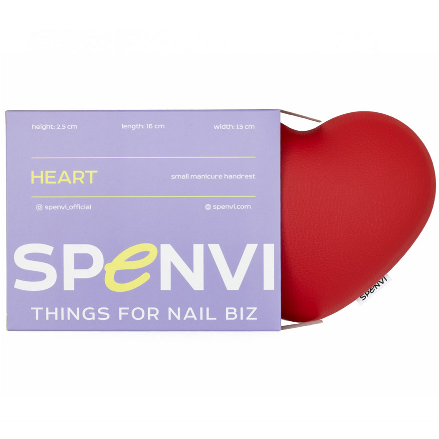 SPENVI Подушка під лікоть для манікюру Heart Red