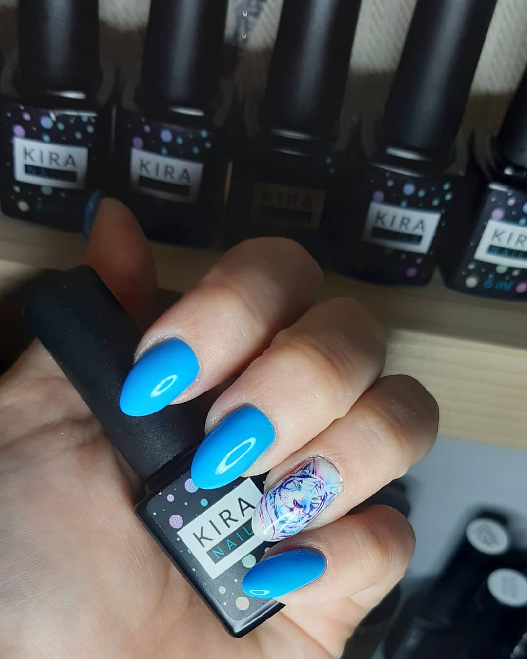 Гель-лак Kira Nails №082 (блакитний, емаль), 6 мл