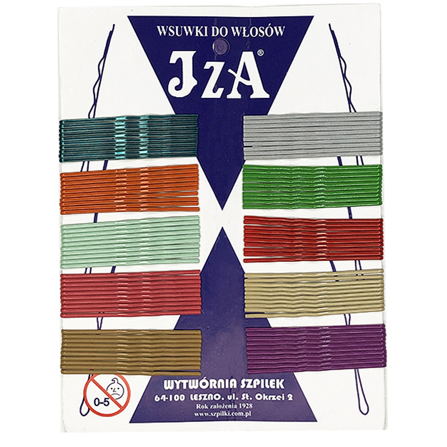 JZA colored invisible pins No. 2 6 cm wavy (100 pcs)