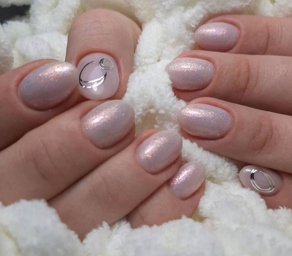 Гель-лак NUB 144 Brighte St Pearl (голографічний з шимером), 8 мл