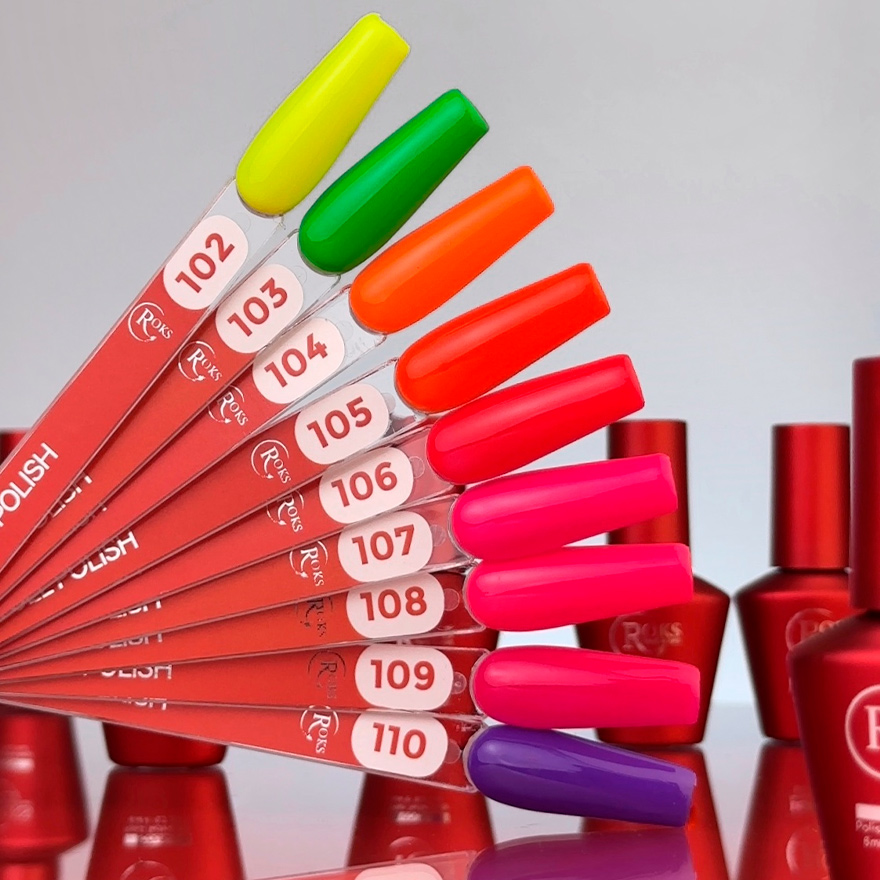 Roks Gel nail polish 102, 6 ml