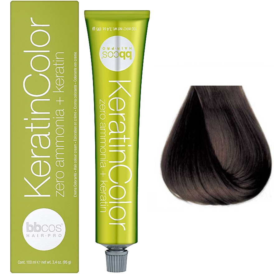 Bbcos Keratin Color Cream hair dye 6/0 dark blond, 100 ml