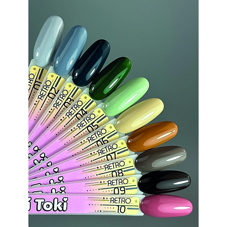 Toki Toki Gel polish for nails Retro RT02, 5 ml