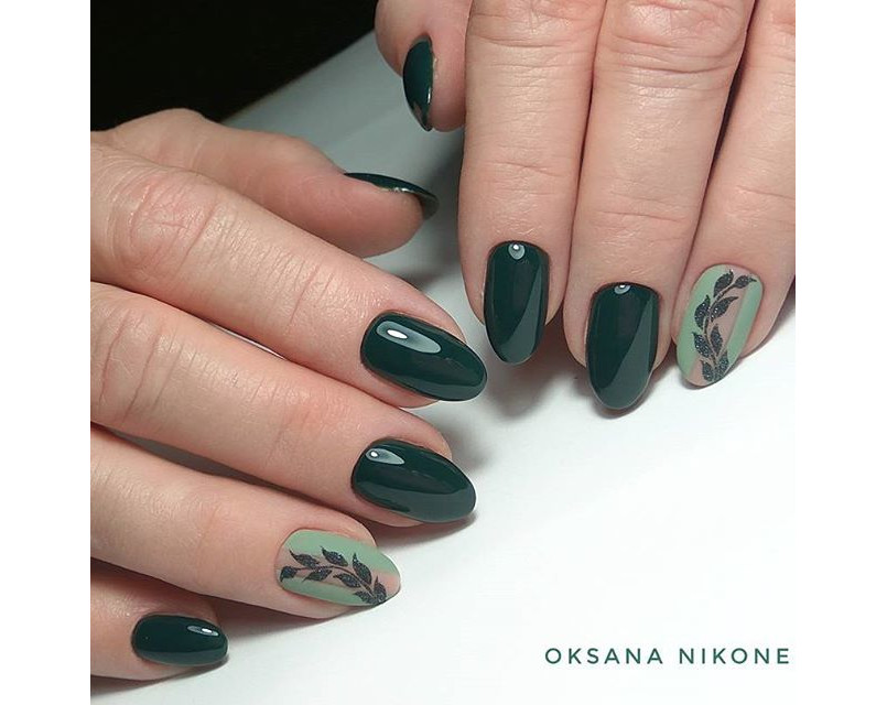 FOX gel varnish No. 392 (muted gray-green, enamel), 7 ml