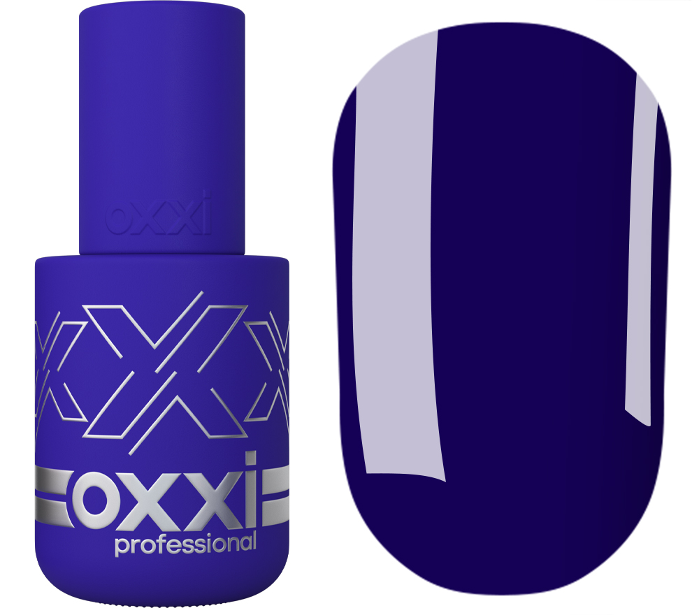OXXI Гель-лак для ногтей №050 (королевский синий, эмаль), 10 мл