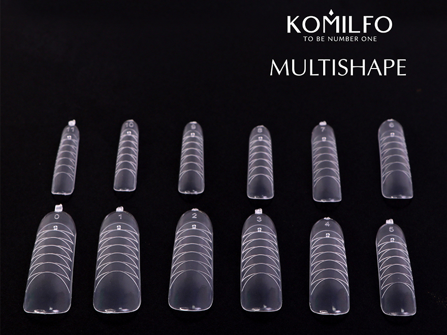 Komilfo Top Nail Forms, Multishape - Top Nail Forms, Universal, 120 Pieces