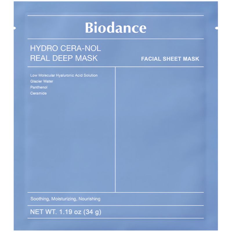 Biodance Hydrogel night mask with ceramides and panthenol Hydro Cera-Nol Real Deep Sheet Mask