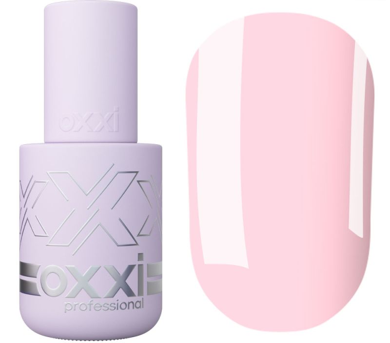 OXXI Cover Base No. 19 - camouflage base-corrector for gel polish (creamy pink), 15 ml