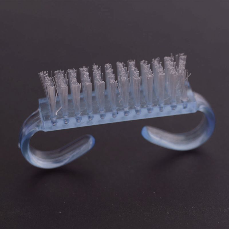 Brush for removing dust, for nails without handle, mini (blue)