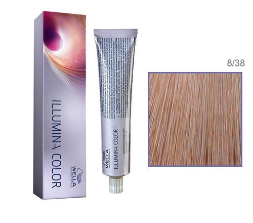 Краска Wella Illumina Color 8 38 купить в интернет-магазине AmoreShop