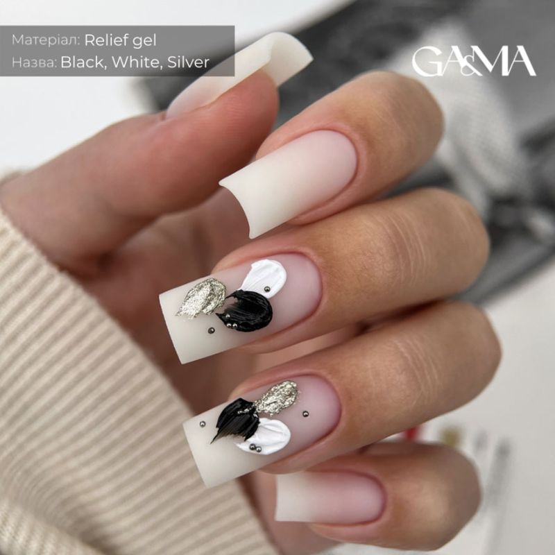 GÉMELY ex GA&MA Гель-рельеф Relief Gel Silver, 5 г