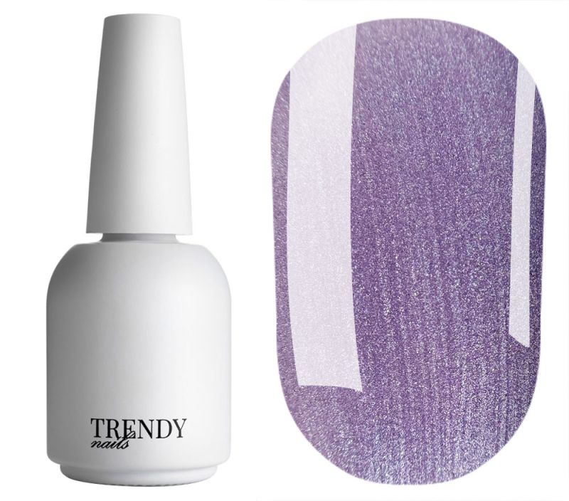 Trendy Nails Гель-лак Gel Polish Cat Eye's Gummy Bear "Lavender Teddy", 10 мл