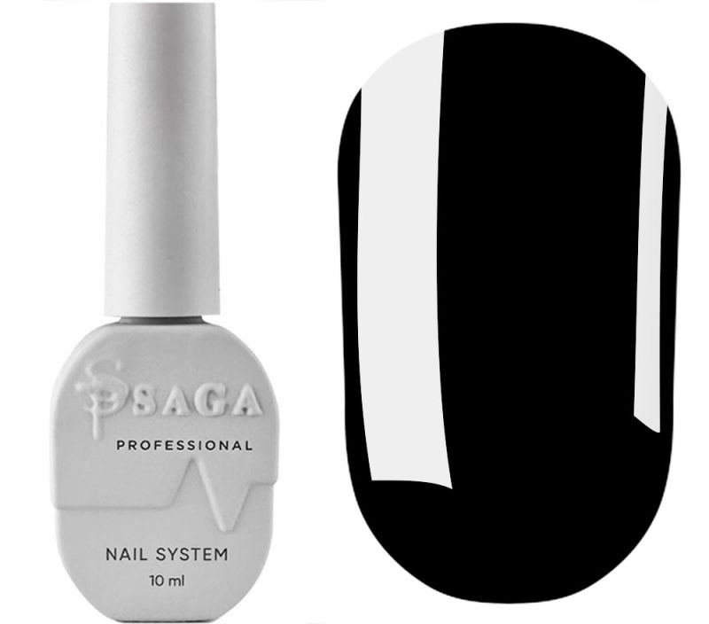 SAGA professional Топ без липкого слоя цветной BLACK, 9 мл