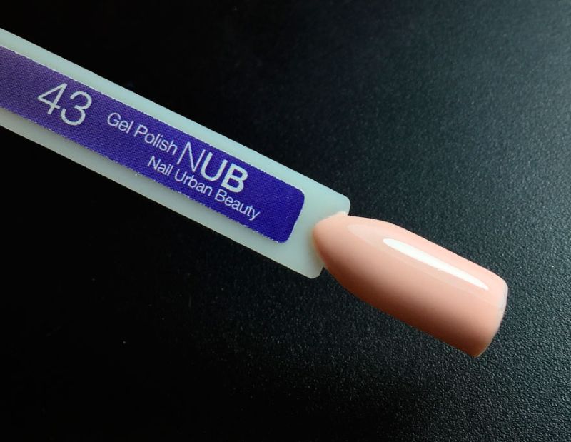 NUB 043 Nail Concealer gel varnish (beige-pink, enamel), 8 ml