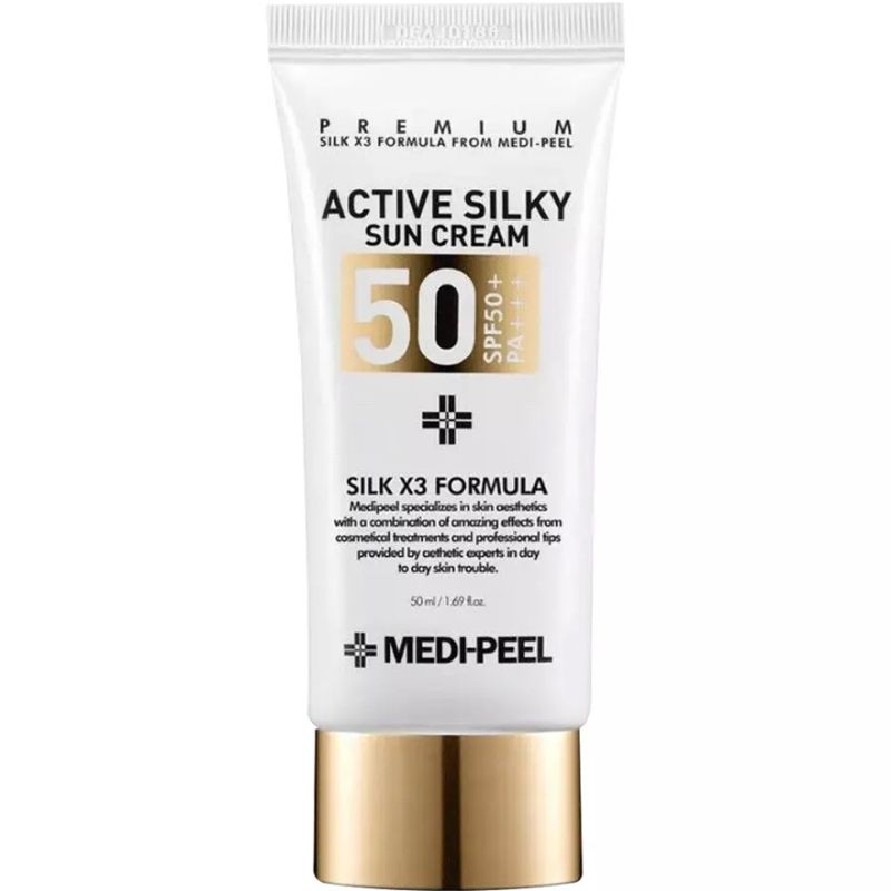 MEDI-PEEL Крем солнцезащитный для лица Active Silky Sun Cream SPF 50+, 50 мл