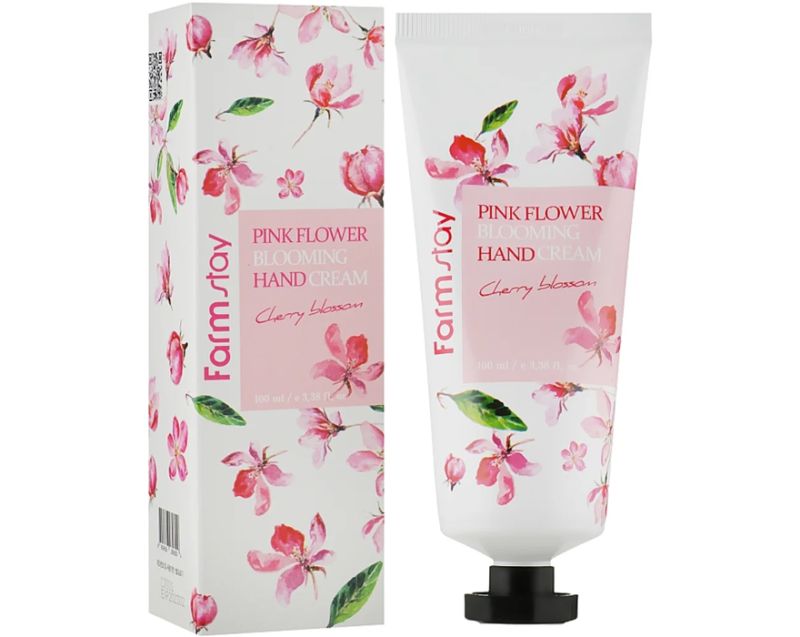 FARMSTAY Pink Flower Blooming Hand Cream Cherry Blossom - Hand Cream, 100 ml