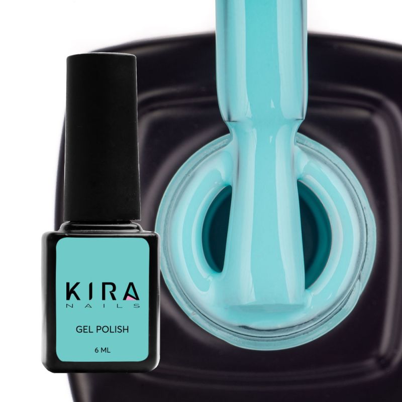 Kira Nails gel varnish No. 027 (blue, enamel), 6 ml