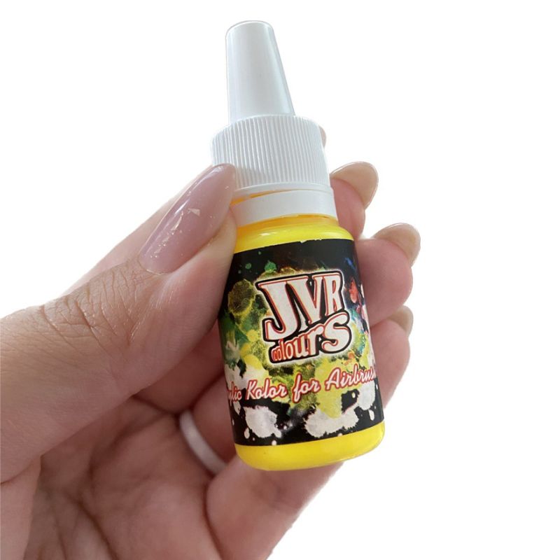Airbrush paint JVR Revolution Kolor, Yellow Fluo No. 401, 10 ml