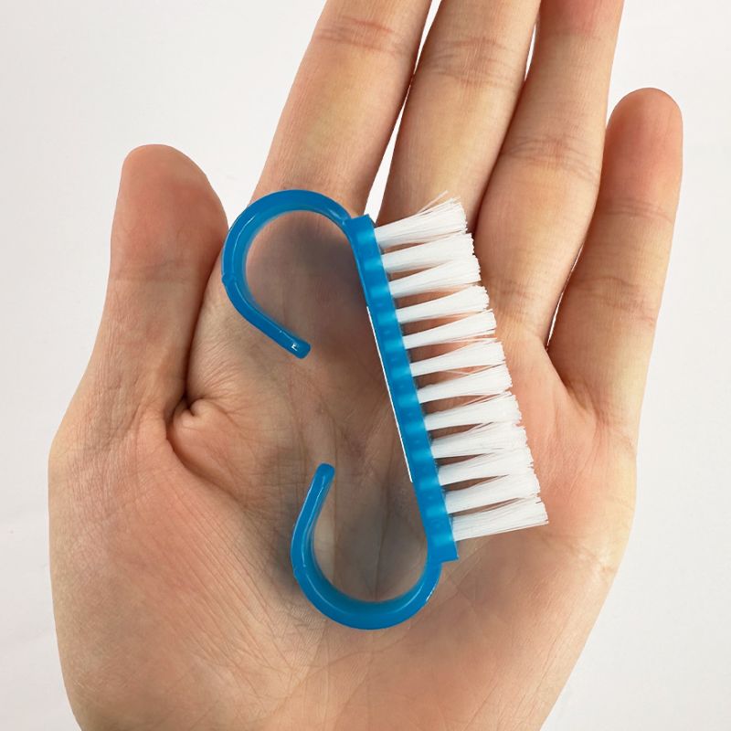 Brush for removing dust, for nails without a handle, mini, blue