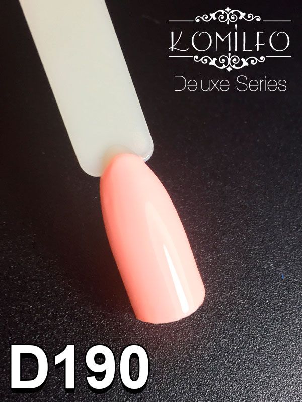 Gel varnish Komilfo Deluxe Series D190 (pastel, light peach, enamel), 8 ml.