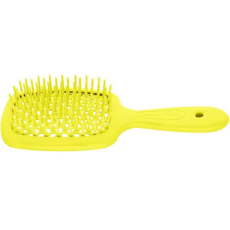 Janeke Superbrush Hair comb Yellow neon