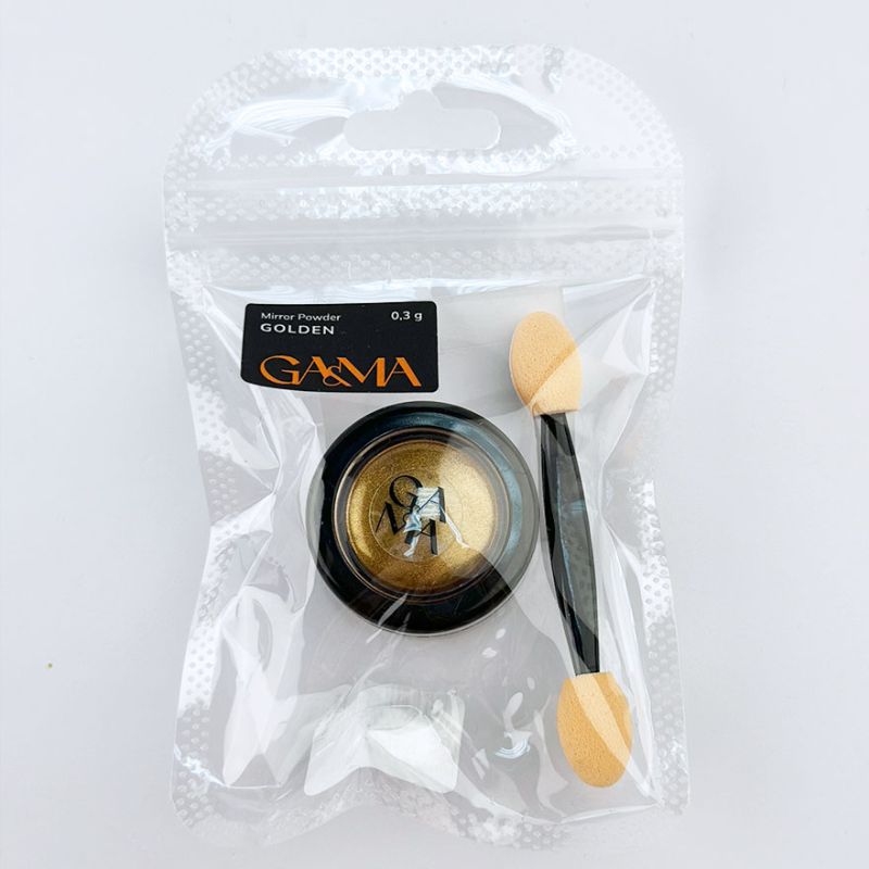 GA&MA Втирка Mirror Powder Golden, 0,3 г