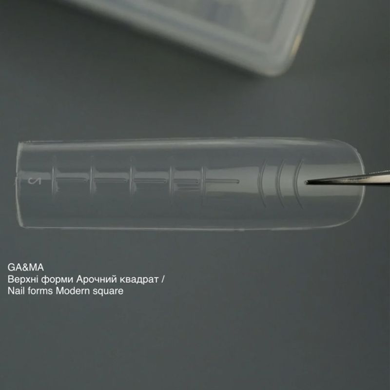 Ga&Ma Верхні форми Nails forms Modern square collaboration with