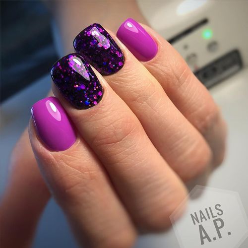 Gel polish Komilfo Deluxe Series D045 (muted dark purple, enamel), 8 ml.
