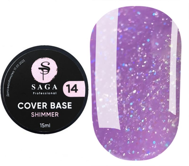 УЦІНКА до 07.2026 SAGA professional Shimmer Base New 12, 15 мл
