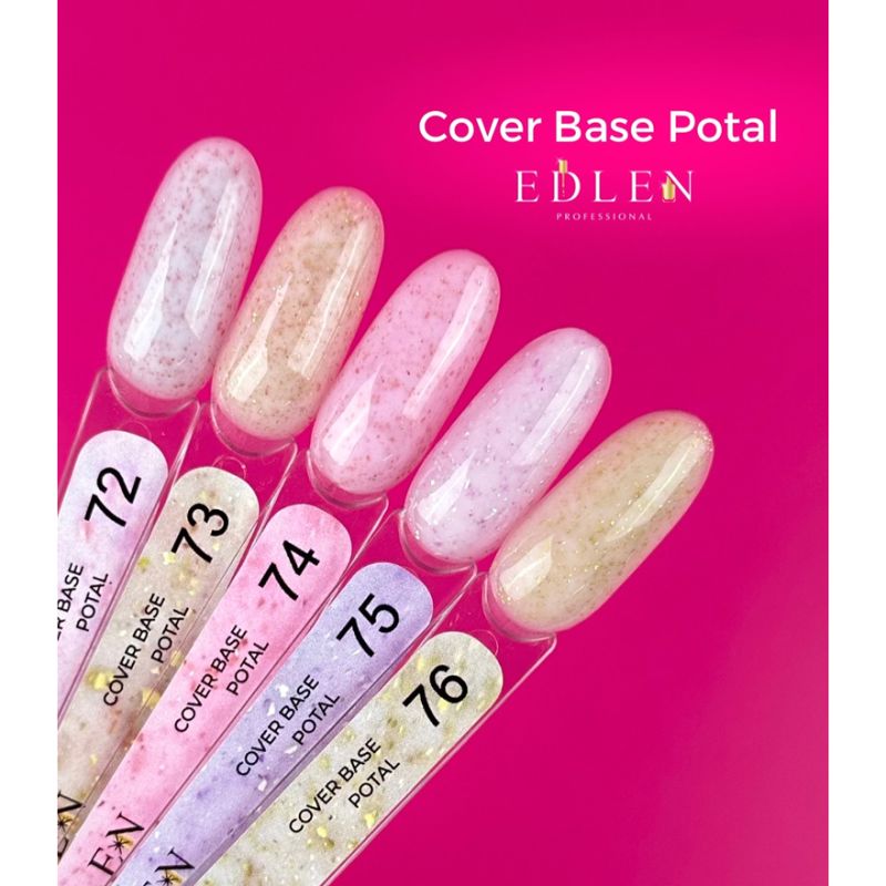Edlen База для ногтей Cover base Potal 72, 9 мл