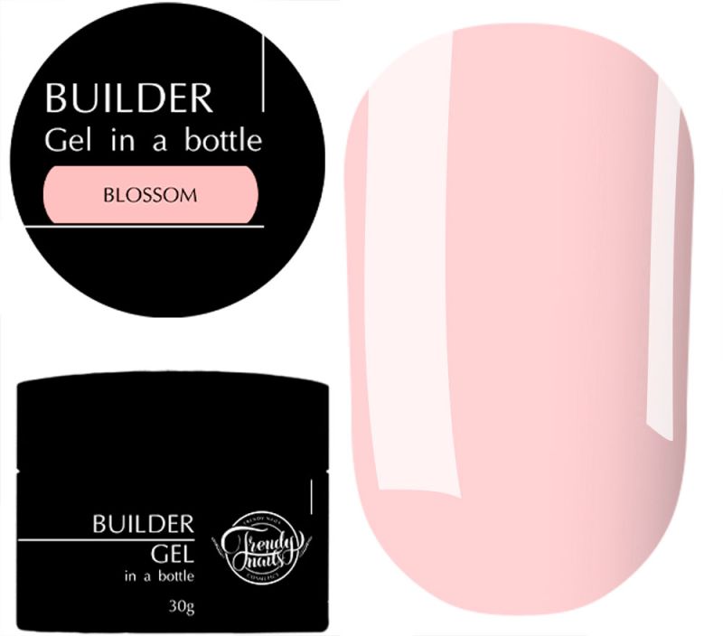 Trendy Nails Builder Gel in a bottle Blossom (нежный розово-бежевый), 30 мл