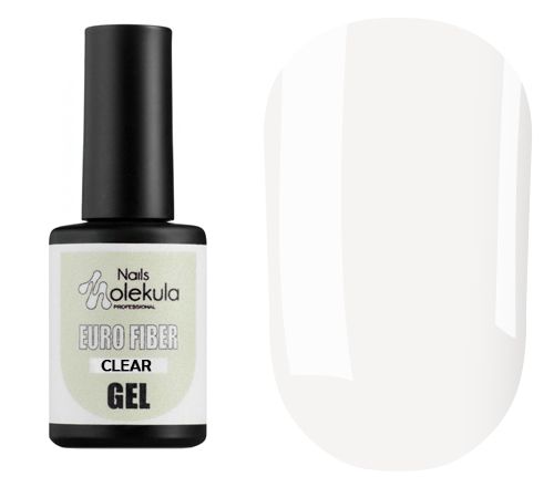 Molekula Гель-база моделирующая Euro Fiber Gel Clear (прозрачный), 12 мл